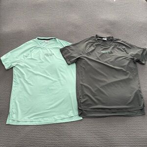 Gymshark Mint and Gray Short Sleeve Tees